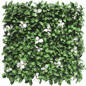 Jardín vertical Gardenia con flor blanca 50x50 cm UV