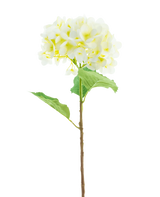 Kunstbloem Hortensia Real Touch Crème 58 cm