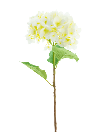Kunstbloem Hortensia Real Touch Crème 58 cm