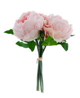 Kunstboeket mix bloemen Real Touch Roze 30 cm