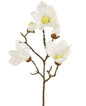 Magnolia Artificial Real Touch Blanco 72cm