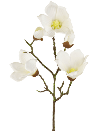 Magnolia Artificial Real Touch Blanco 72cm