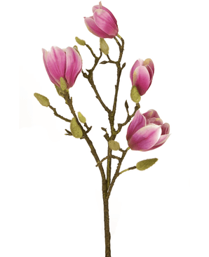 Magnolia artificial 50 cm rosa