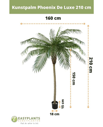 Palmera Datilera artificial Deluxe 210 cm