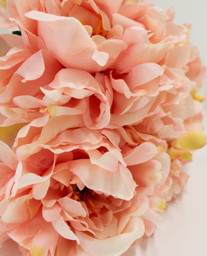Ramo artificial Peonía Rosa suave 39 cm