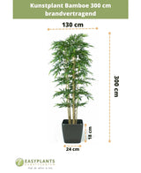 Planta artificial Bambú 300 cm ignífuga