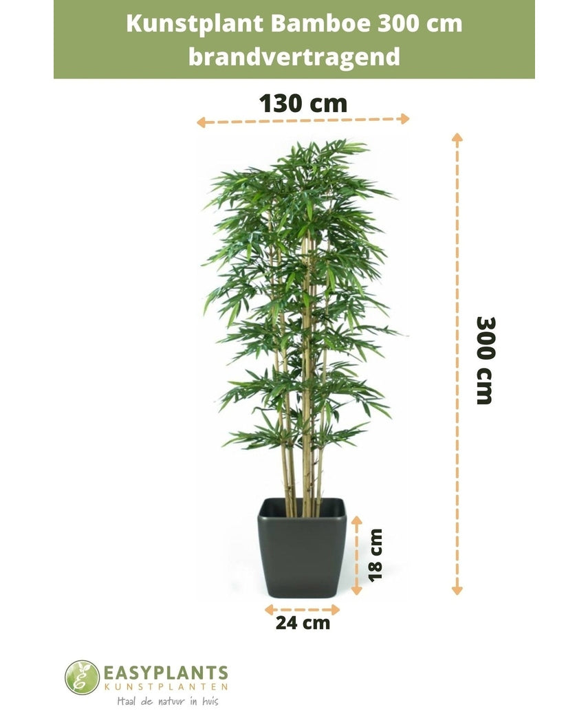 Planta artificial Bambú 300 cm ignífuga