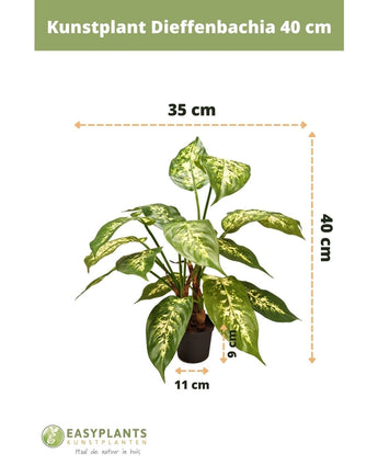 Planta artificial Dieffenbachia 60 cm