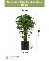 Planta artificial Ficus Tropical Liana 150 cm