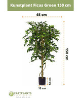 Planta artificial Ficus Verde 150 cm