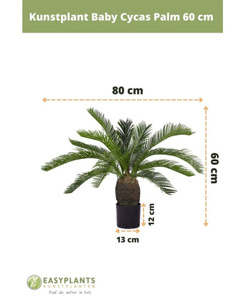 Planta artificial Palmera Baby Cica 60 cm