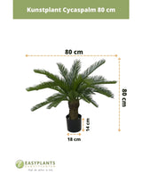 Planta artificial Palmera Cica 80 cm