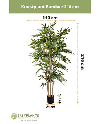 Planta artificial bambú 210 cm