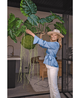 Planta colgante artificial Monstera Deluxe 80 cm