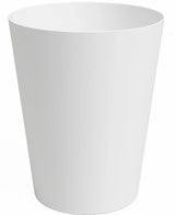 De Plantenbak Porto Ø40cm x H50cm is een effen, witte, cilindervormige plantenbak met een licht uitlopende bovenkant, tegen een witte achtergrond.