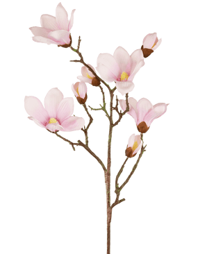 Rama Artificial Magnolia Tacto Real Rosa 98cm