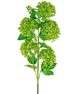 Rama Flor artificial Bola de nieve 77 cm verde