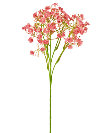 Rama artificial Gypsophila 46 cm rosa vintage