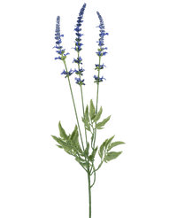 Rama artificial flor Lavanda 66 cm azul