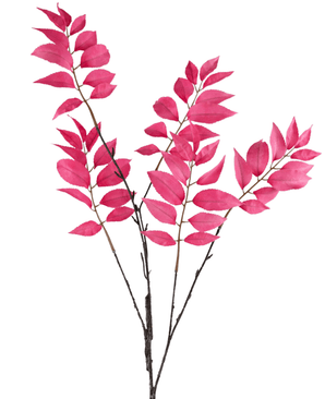Rama de helecho artificial 83 cm rosa