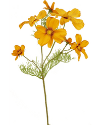Ramo de flor artificial Cosmos 74 cm naranja