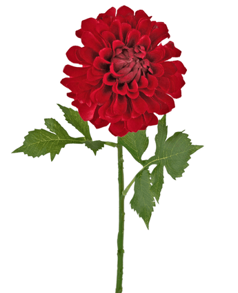 Ramo de flor artificial Dalia 50 cm roja