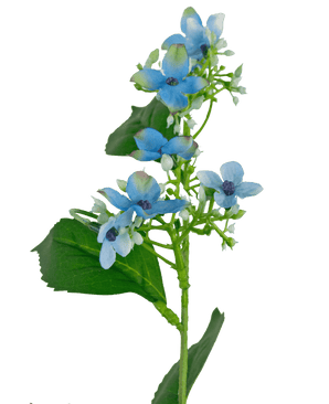 Ramo de flor artificial Hortensia silvestre 93 cm azul