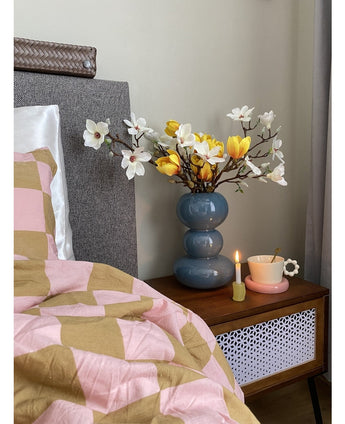 Ramo de flor artificial Magnolia 50 cm amarillo/naranja