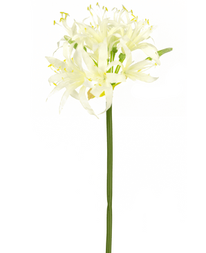 Ramo de flor artificial Nerine 70 cm blanco