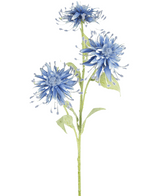 Ramo de flor artificial Scabiosa Japonica 70 cm azul