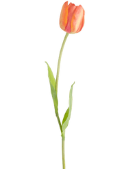 Ramo de flor artificial Tulipán francés 63 cm naranja