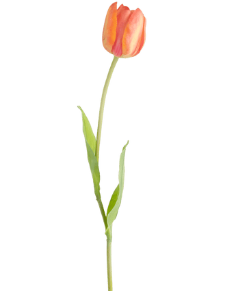 Ramo de flor artificial Tulipán francés 63 cm naranja