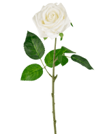 Rosa artificial "Emine" Real Touch Blanca 43cm