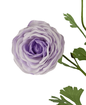 Rosa artificial "Emine" Tacto Real Violeta 62cm