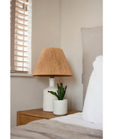 Suculenta artificial Cactus 20 cm en maceta decorativa blanca