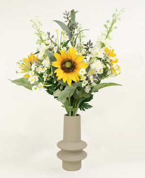 Ramo de flores artificiales de seda Sunshine Surprise