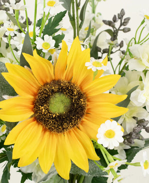 Ramo de flores artificiales de seda Sunshine Surprise