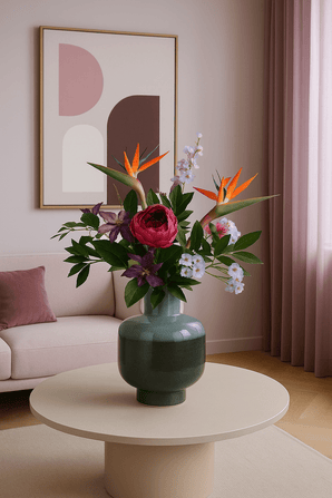 Ramos de flores artificiales Caribbean Sunset