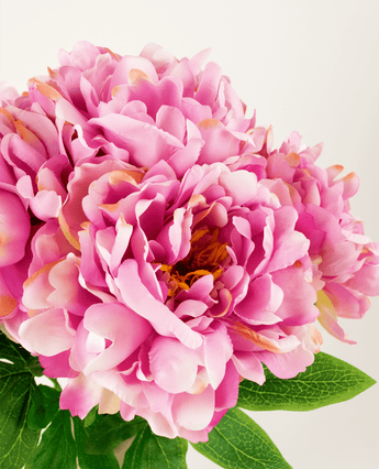 Ramo de flores artificiales de seda Peonía Rosa Claro