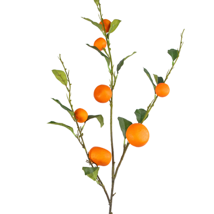 Rama de mandarina artificial 93 cm naranja