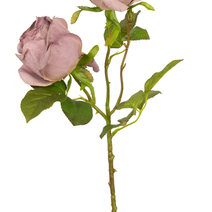 Rosa artificial Deluxe 55 cm morada