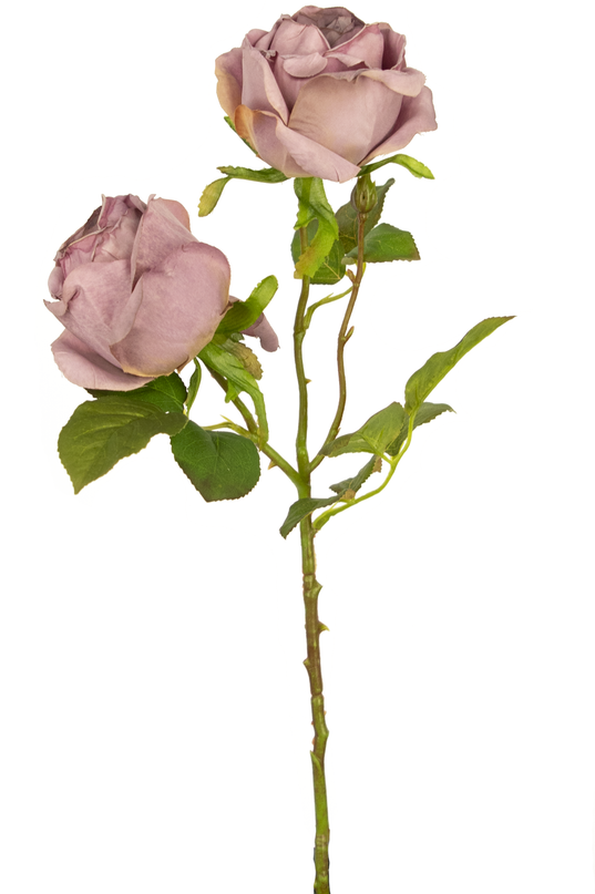 Rosa artificial Deluxe 55 cm morada
