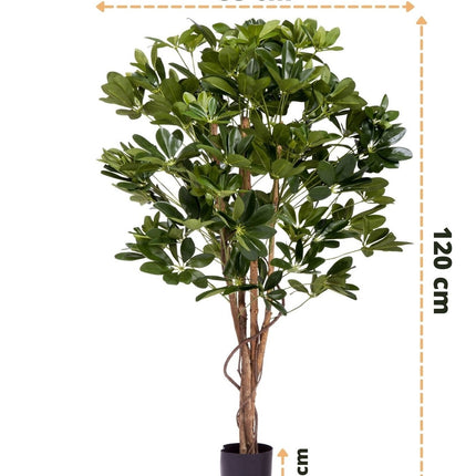 Planta artificial Schefflera 120 cm.