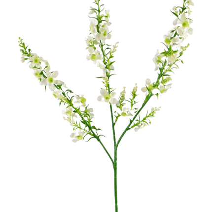 Flor artificial Hierba Gatera Catnip 75 cm blanco