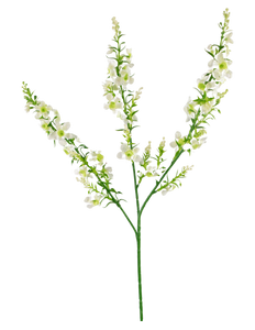 Flor artificial Hierba Gatera Catnip 75 cm blanco