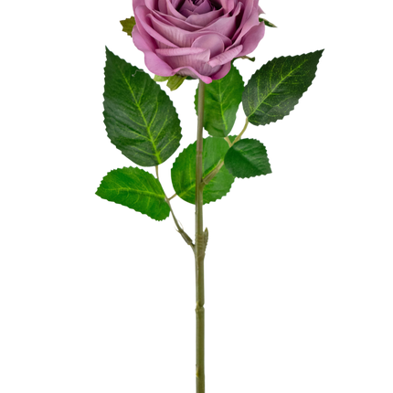 Rosa artificial "Emine" Tacto Real Rosa Oscuro 43cm