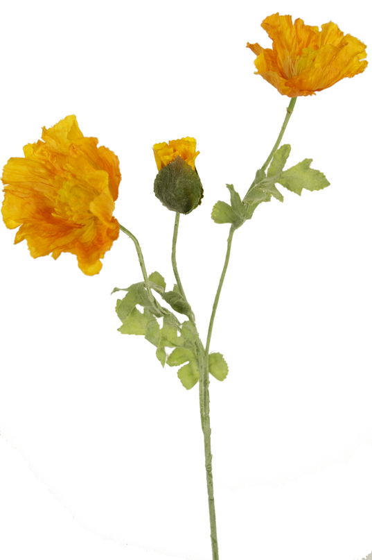 Ramo de flor artificial Amapola 73 cm naranja