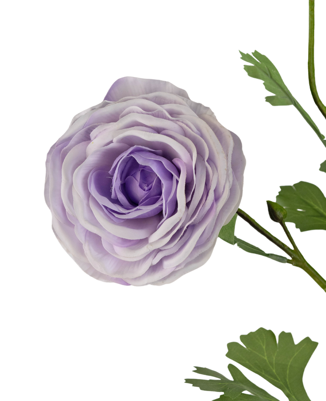 Rosa artificial "Emine" Tacto Real Violeta 62cm