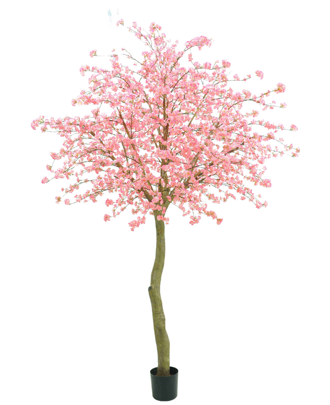 Árbol artificial Cerezo en flor rosa 330 cm