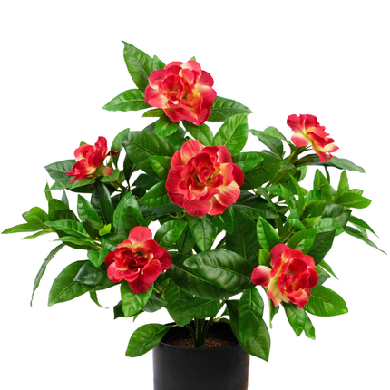 Planta artificial Gardenia 39 cm fucsia